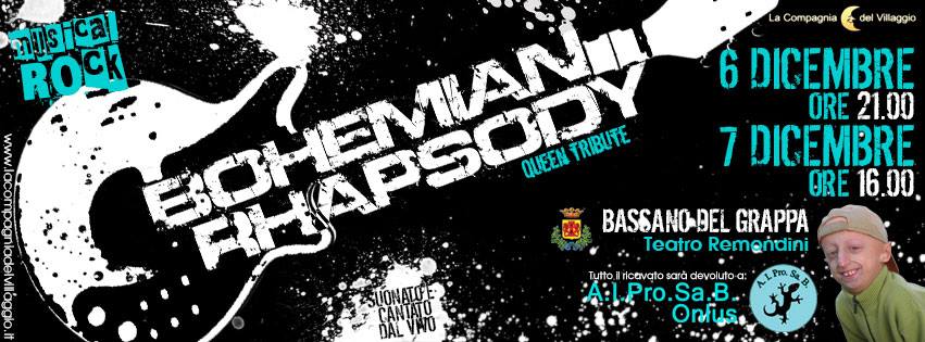 Bohemian Rhapsody Queen Tribute - Bassano Dicembre 2014 - La Compagnia del Villaggio